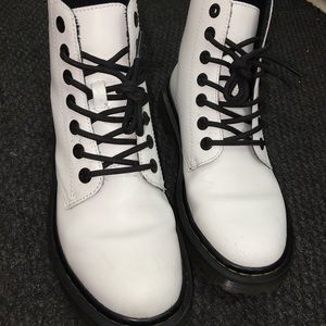 Slightly worn Dr. Martens